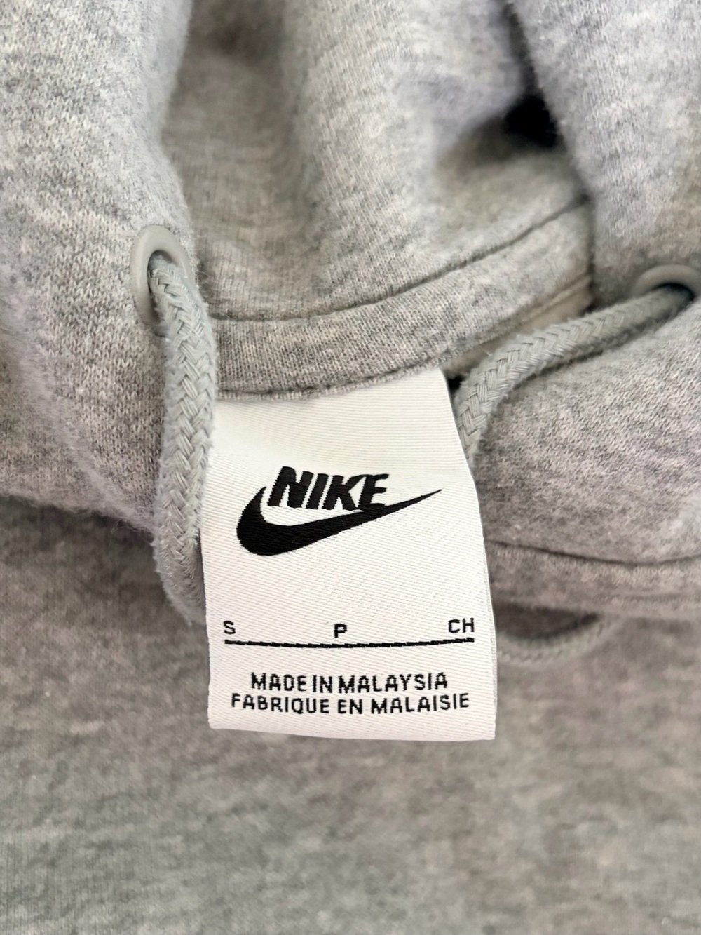 Nike Women's Gray Hoodie with White Swoosh - Picture 2 of 4
